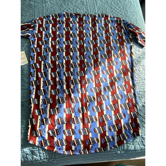 Womens Lularoe Shirt Red, White and Blue Size Medium Shirt New with Tags - Picture 6 of 6